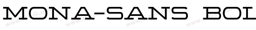 MONA-SANS BOLD WIDE字体转换